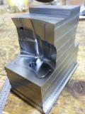 Small attribute checking fixture, 5-axis CNC machined.